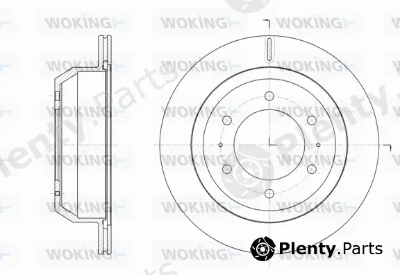 Woking D61823.10 — Brake Disc