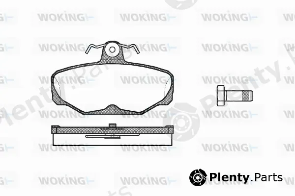 Woking P3053.00 — Brake Pad Set, disc brake