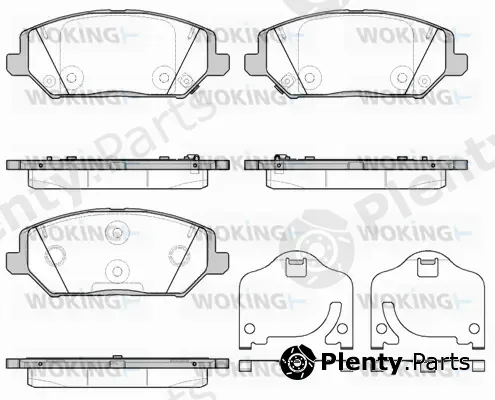 Woking P16833.02 — Brake Pad Set, disc brake