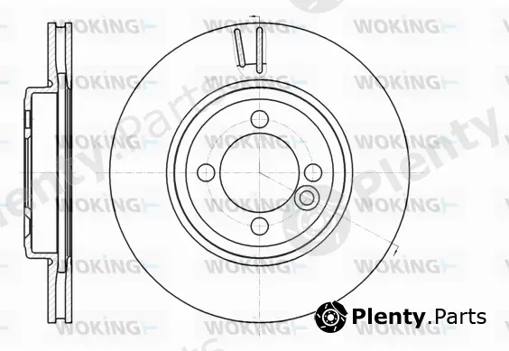 Woking D61081.10 — Brake Disc