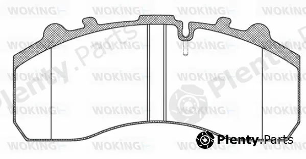 Woking JSA7373.10 — Brake Pad Set, disc brake
