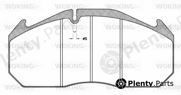 Woking JSA4063.11 — Brake Pad Set, disc brake