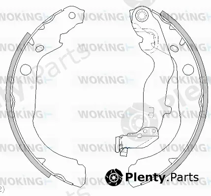 Woking Z4444.00 — Brake Shoe