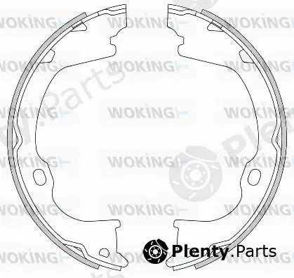 Woking Z4282.00 — Brake Shoe, parking brake