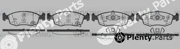 Woking P0723.50 — Brake Pad Set, disc brake