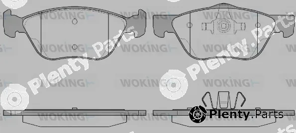 Woking P4893.20 — Brake Pad Set, disc brake