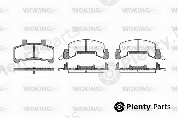 Woking P4263.02 — Brake Pad Set, disc brake