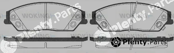 Woking P15673.02 — Brake Pad Set, disc brake