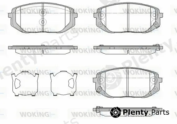 Woking P18573.02 — Brake Pad Set, disc brake