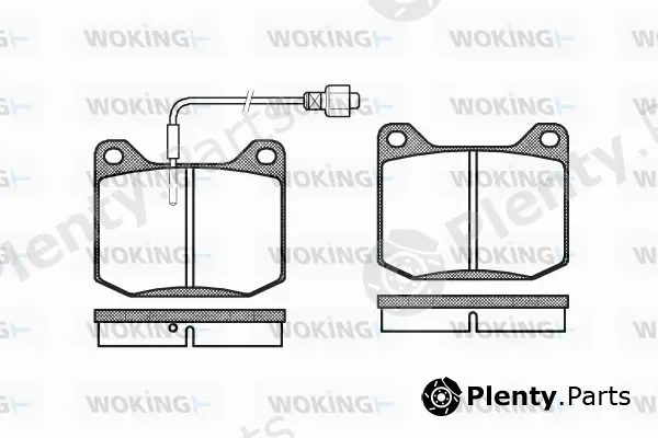 Woking P1453.02 — Brake Pad Set, disc brake