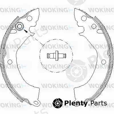 Woking Z4157.00 — Brake Shoe