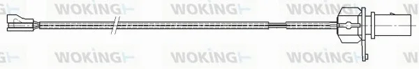 Woking 001174 — Warning Contact, brake pad wear