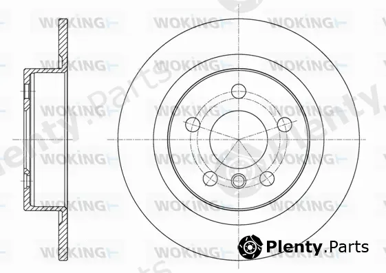 Woking D61597.00 — Brake Disc