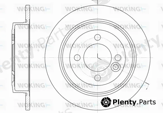 Woking D6629.00 — Brake Disc