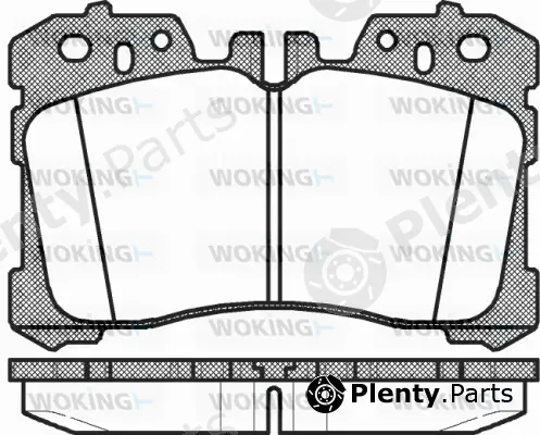 Woking P12203.00 — Brake Pad Set, disc brake