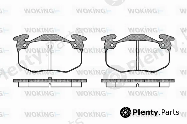 Woking P0443.50 — Brake Pad Set, disc brake