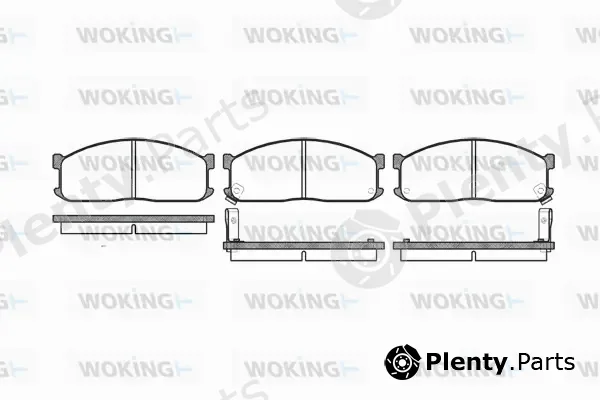 Woking P3443.02 — Brake Pad Set, disc brake