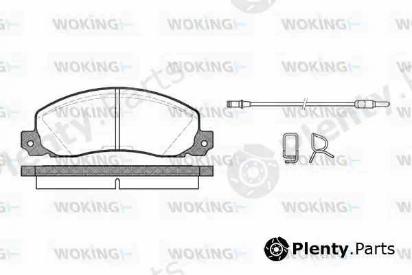 Woking P3023.02 — Brake Pad Set, disc brake