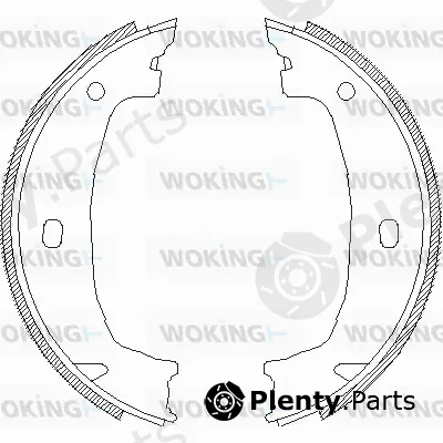 Woking Z4715.00 — Brake Shoe, parking brake