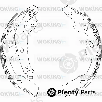 Woking Z4187.00 — Brake Shoe