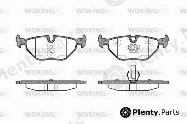 Woking P3653.40 — Brake Pad Set, disc brake