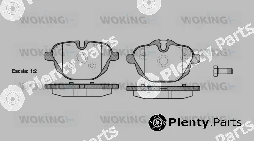 Woking P15213.00 — Brake Pad Set, disc brake