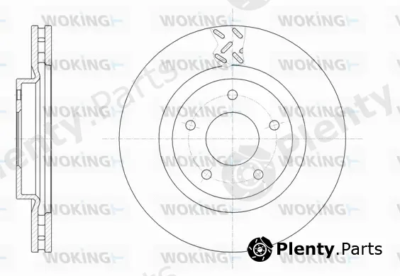 Woking D61553.10 — Brake Disc