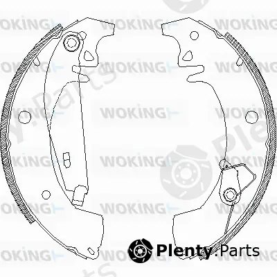 Woking Z4078.01 — Brake Shoe
