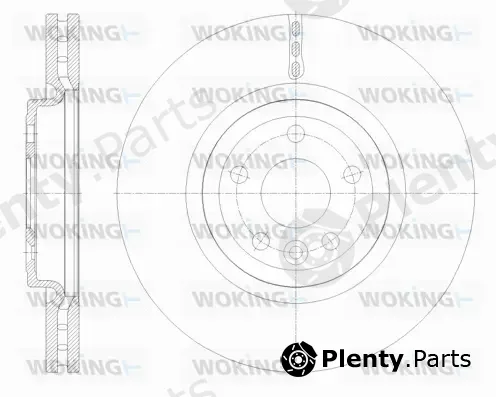 Woking D61782.10 — Brake Disc