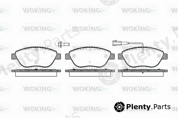 Woking P9593.01 — Brake Pad Set, disc brake