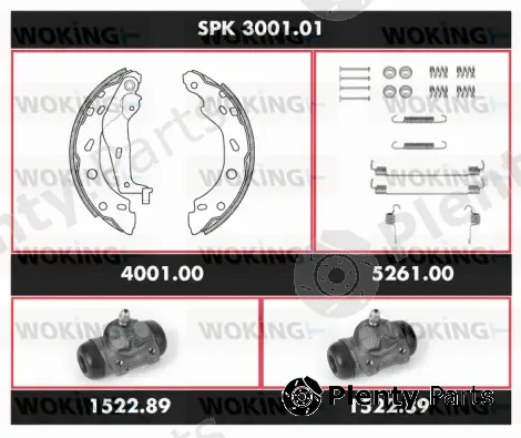 Woking SPK3001.01 — Brake Kit, drum brake Super Precision Kit