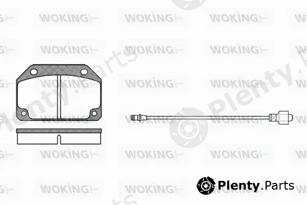 Woking P1273.02 — Brake Pad Set, disc brake