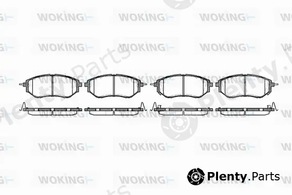 Woking P10373.02 — Brake Pad Set, disc brake