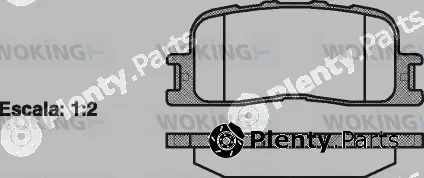 Woking P9543.00 — Brake Pad Set, disc brake