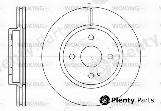 Woking D61266.10 — Brake Disc