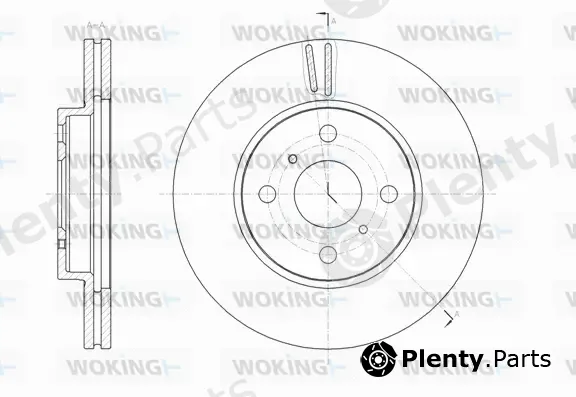 Woking D61809.10 — Brake Disc