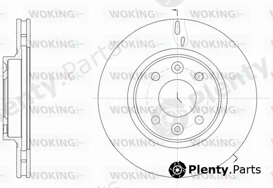 Woking D61535.10 — Brake Disc