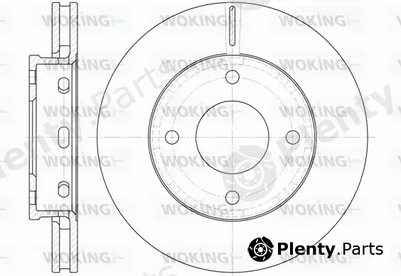 Woking D6680.10 — Brake Disc