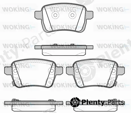 Woking P15503.22 — Brake Pad Set, disc brake