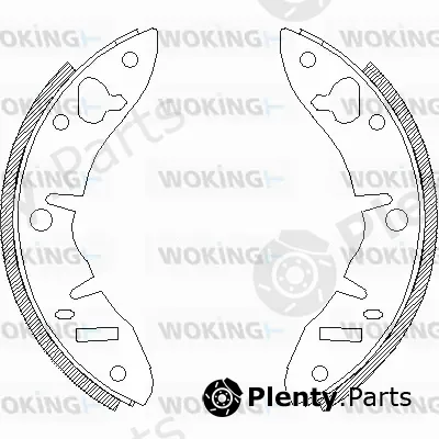 Woking Z4220.00 — Brake Shoe