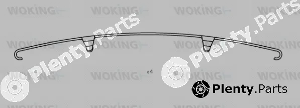 Woking ACA8511.00 — Accessory Kit, disc brake pad