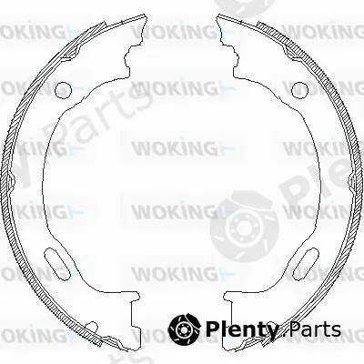 Woking Z4707.01 — Brake Shoe, parking brake
