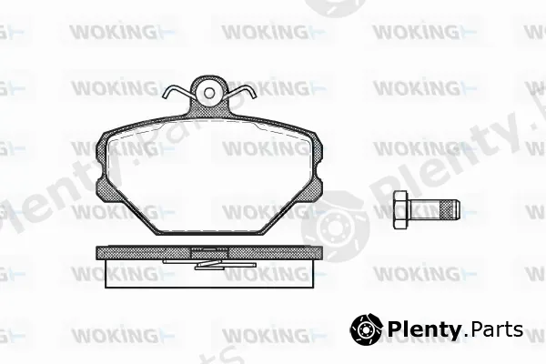 Woking P3643.00 — Brake Pad Set, disc brake