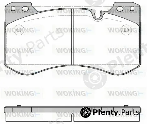 Woking P18593.00 — Brake Pad Set, disc brake