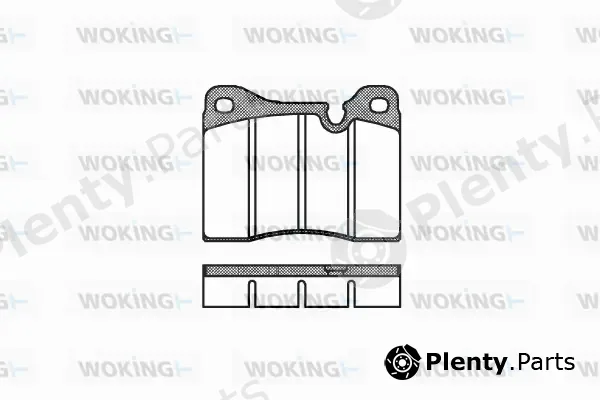 Woking P1113.30 — Brake Pad Set, disc brake
