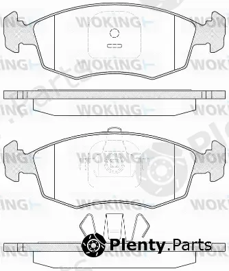 Woking P0723.35 — Brake Pad Set, disc brake