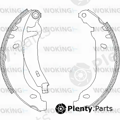 Woking Z4169.02 — Brake Shoe