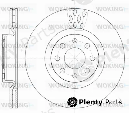 Woking D6982.10 — Brake Disc