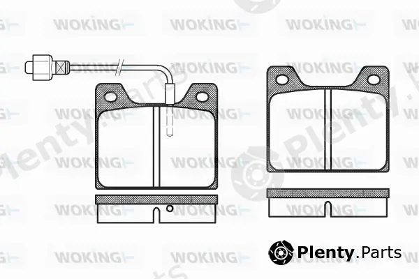 Woking P1133.02 — Brake Pad Set, disc brake