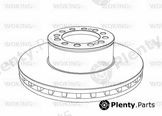Woking NSA1046.20 — Brake Disc Heavy Duty Brake Disc